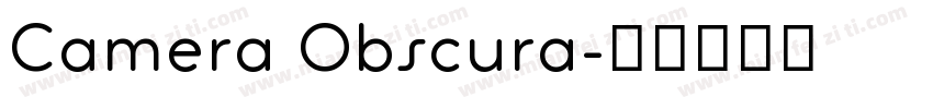 Camera Obscura字体转换